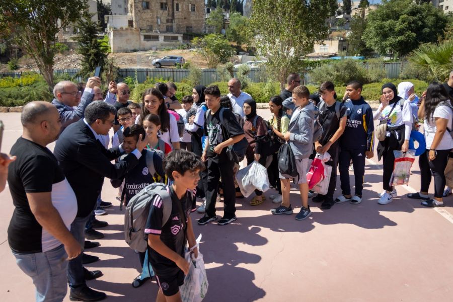 حفل استقبال على شرف الأطفال المقدسيين العائدين من المغرب 